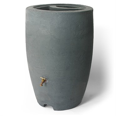 Algreen 50gal Athena Rain Barrel Charcoal
