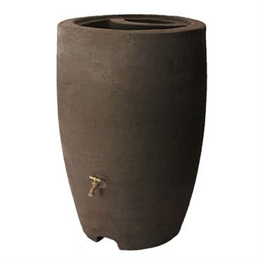 Algreen 50gal Athena Rain Barrel Brownstone