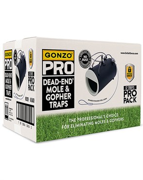 GONZO Pro Dead-End Mole & Gopher Trap