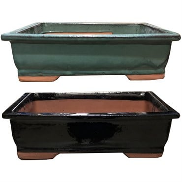 MCarr 2PC 16.6" Bonsai Planter Set Mixed Colors