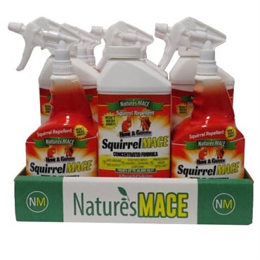 Nature's Mace MiniMace 12pc Squirrel Repellent RTU & Concentrate Counter Display
