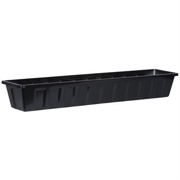 Novelty 36" Polypro Flower Box Planter Black