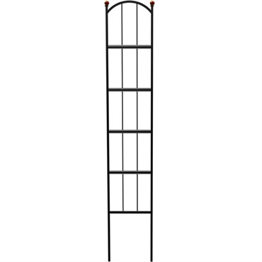 Panacea 60" Modern Farmhouse Trellis Black