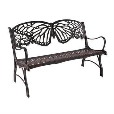 Painted Sky Bench Butterfly Iron