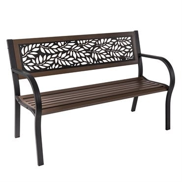 Painted Sky Bench Flora 2 Tone Tube Steel