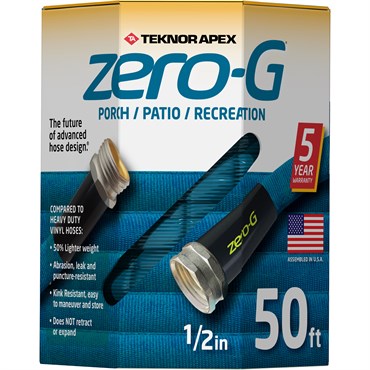 Teknor 1/2"x50' Hose Zero-G Porch & Patio