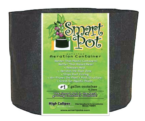 Smart Pot Black 1 Gallon (100/Cs)