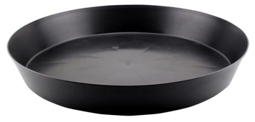Black Premium Plastic Saucer 18 in (10/Cs)