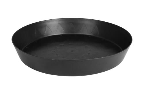 Gro Pro Heavy Duty Black Saucer w/ Tall Sides - 20 in (10/Cs)