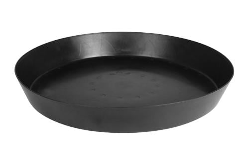 Gro Pro Heavy Duty Black Saucer w/ Tall Sides - 25 in (10/Cs)