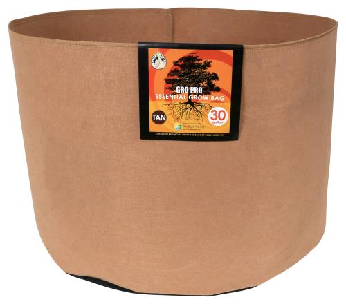 Gro Pro Essential Round Fabric Pot - Tan 30 Gallon (30/Cs)