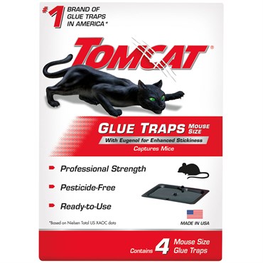 Tomcat Mouse Glue Trap w/ Eugenal 4pk