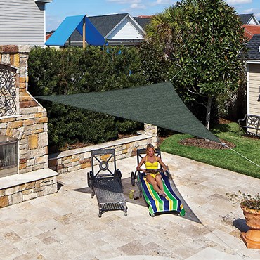 Coolaroo 11'10" Ready to Hang Triangle Shade Sail Montecito