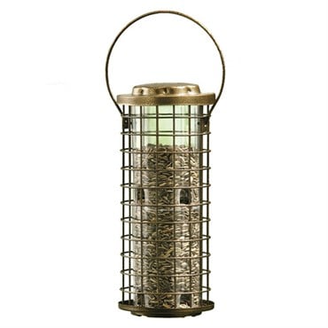Perky Pet Squirrel Stumper Feeder Brass 3lb Capacity