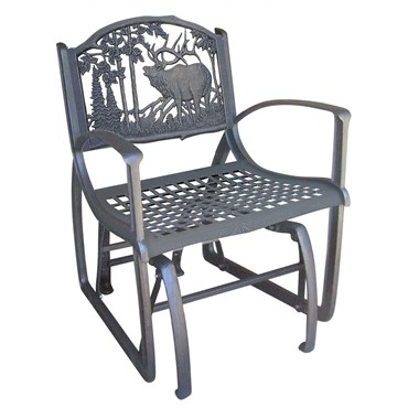 Painted Sky Glider Chair Elk Iron