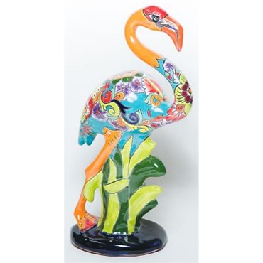 Talavera Flamingo Statue