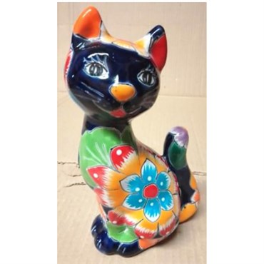 Talavera Cat Looking Back