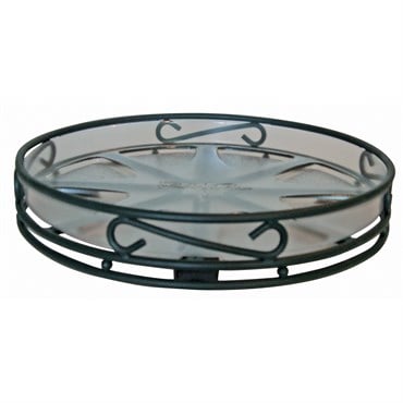 Deer Park 14" Low Profile Deep Saucer Caddy Black
