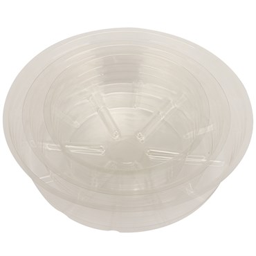 Gardener Select 9" Deep Dish Clear Plastic Saucer
