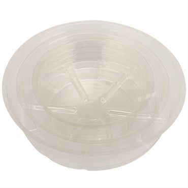 Gardener Select 10" Deep Dish Clear Plastic Saucer