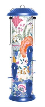 Natures Way 2.8qt Easy Clean Plastic Bird Feeder Fantasy Floral