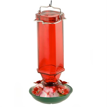 Panacea 16oz Vintage Glass Hummingbird Feeder