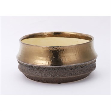 PHG 7.5"x4" Santa Barbara Planters Rustic Gold Case of 4