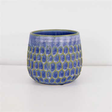 PHG 6.5"x5.5" Cambria Planters Carnation Blue Case of 8