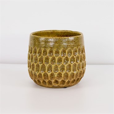 PHG 6.5"x5.5" Cambria Planters Splashed Mocha Case of 8
