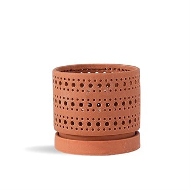 PHG 7.5"x6.5" Moon Gate Orchid Planters Sand Canyon Clay Case of 4