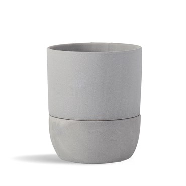 PHG 6.5"X6.5" Urban Dweller Self-Watering Pot Sand Dim Grey