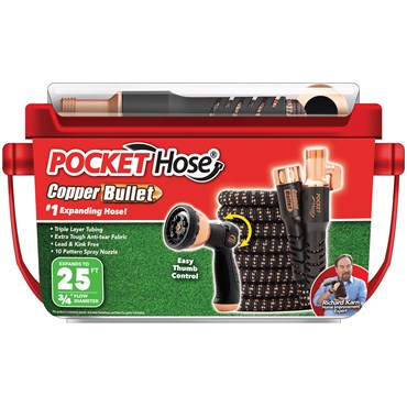 Telebrands 25' Pocket Hose Copper Bullet