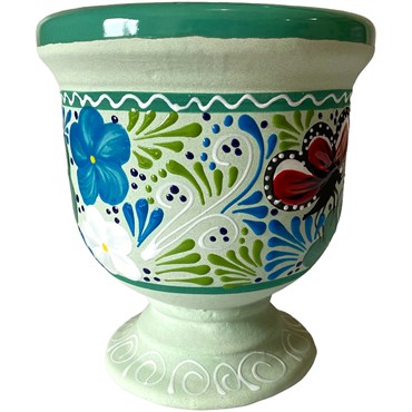 Talavera 10" Bella Especial Urn Planter Teal