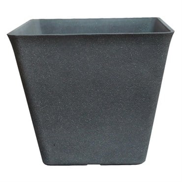 Austram 12" x 12" x 18" Vizcaya Square Planter Anchor Grey