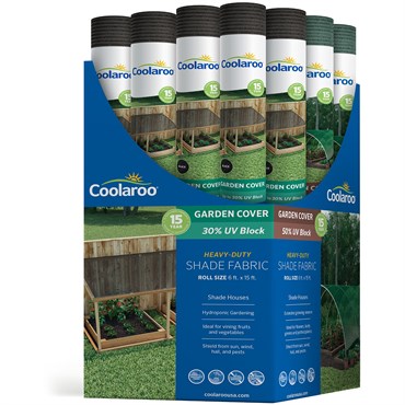 Coolaroo 16pc 6'x15' Light Fabric Rainforest 50% & Black 30%