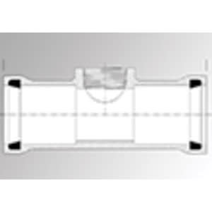 PVC Service Tee 2 in. x 2 in. x 1-1/4 in. Gasketed x Gasketed x FNPT 1-Piece | 151205