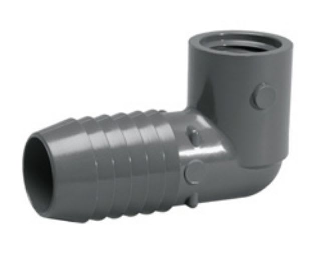 Lasco Reducing Elbow, Insert x FPT Gray PVC 90° Combination | 1407131
