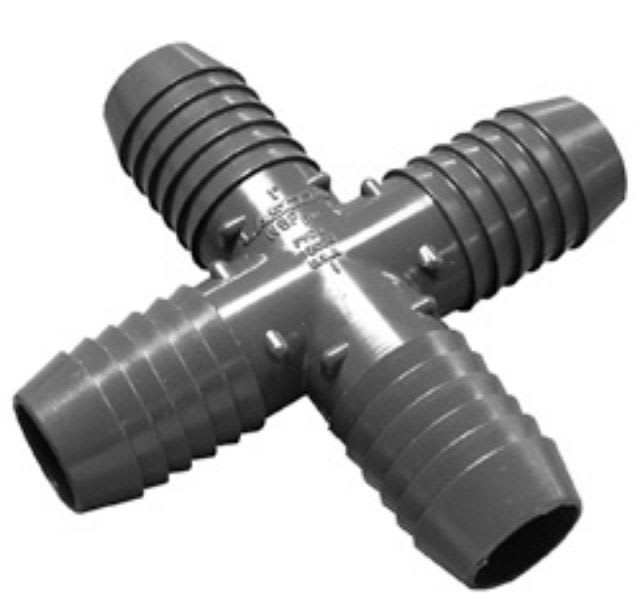 1" Cross PVC Insert | 1420-010