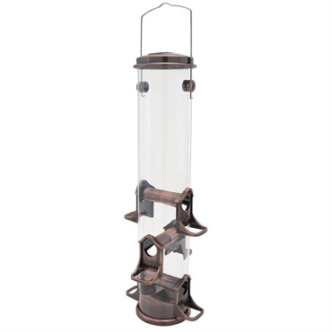 Perky Pet Jumbo Seed Bird Feeder Copper