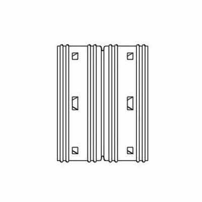 ADS External Coupler, Snap HDPE Single Wall Black 8" | DFECPS080