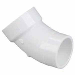 DWV-PVC 45 STREET ELBOW SPXS 4"