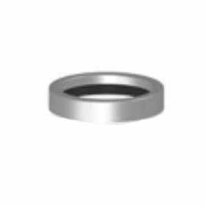 Saddle Tee, 6" x 6" x 4"Short Gasket Skirt x Gasket Inlet PVC H Series SDR-26 with Stainless Steel Clamp and Lockring