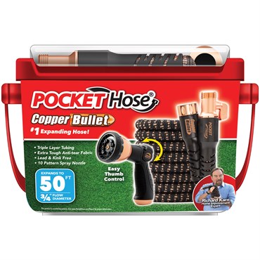 Telebrands 50' Pocket Hose Copper Bullet