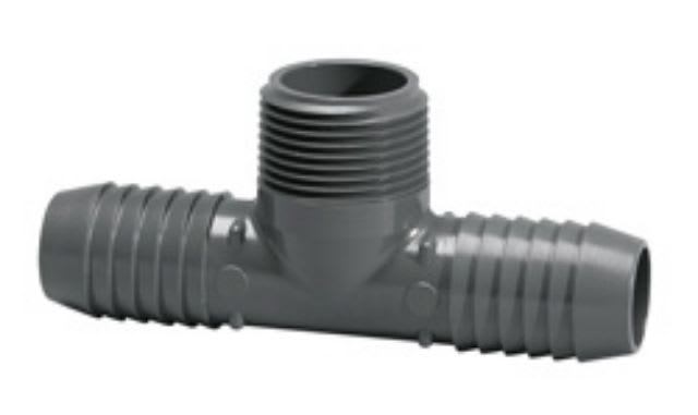 1" Tee PVC Insert x MPT | 1403-010
