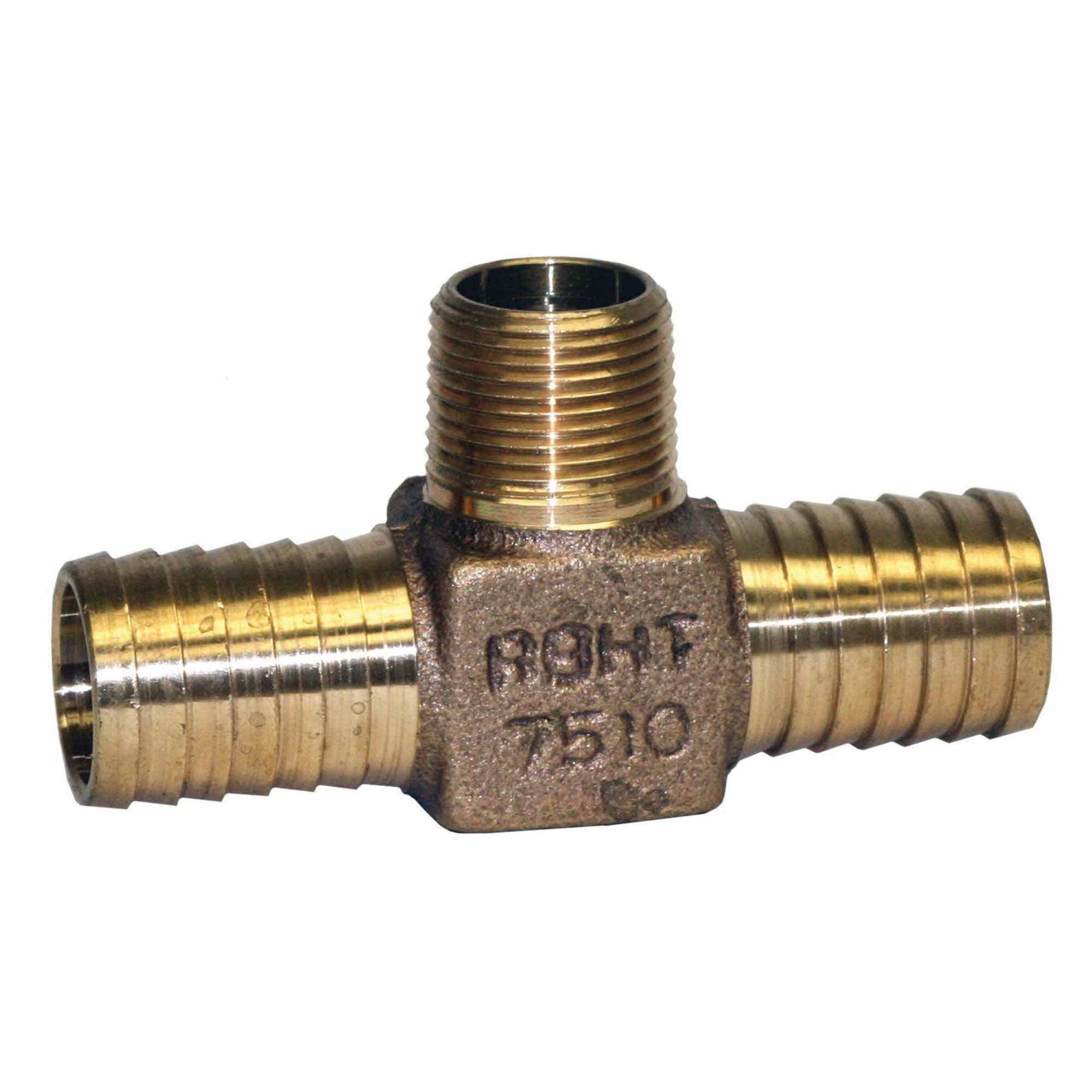 Hydrant Tee, 1" x 1" x 3/4"Insert x Insert x MIP Lead Free Bronze