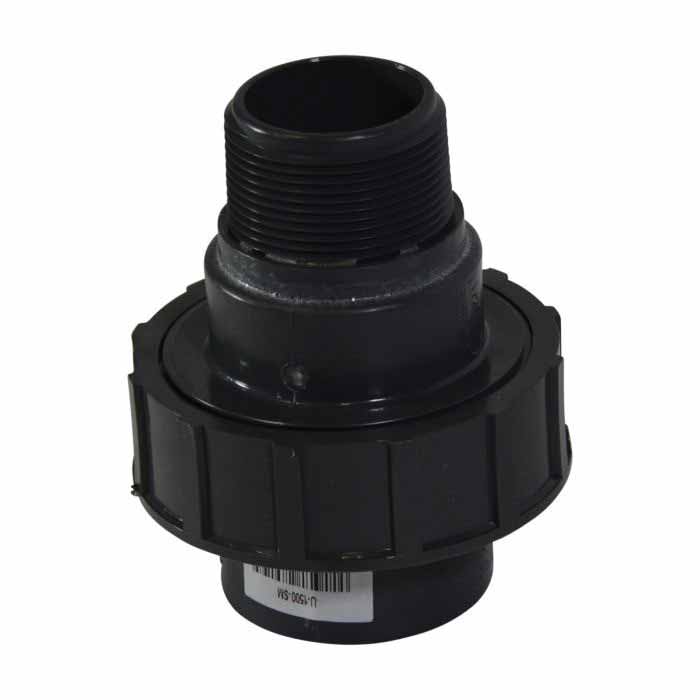 Sch. 80 Gray PVC Union 1-1/2 in. Slip x MIPT | U-1500-SM