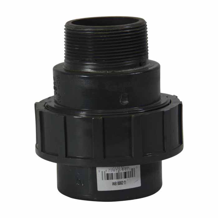 Sch. 80 Gray PVC Union 2 in. Slip x MIPT | U-2000-SM