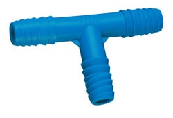 Blue PVC Twister Tee 3/8 in. Double Helix | 3101004