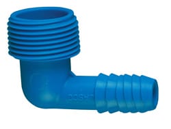 Blue PVC Twister Elbow 3/4 in. Double Helix x MIPT | 3300-007
