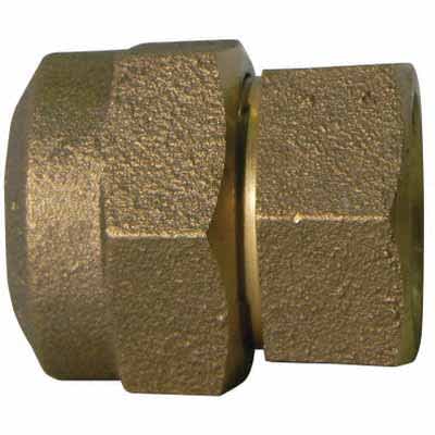 Straight Adapter, 3/4"Type Q CTS Compression x FNPT Brass 74754Q Series Hexagonal